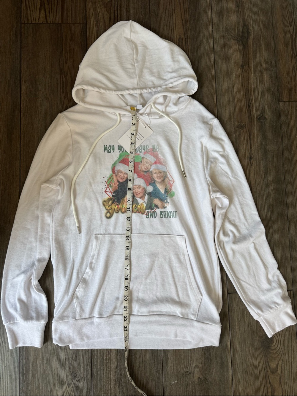 White Holiday Golden Girls soft Crewneck Hoodie Sweatshirt - Picture 4 of 7